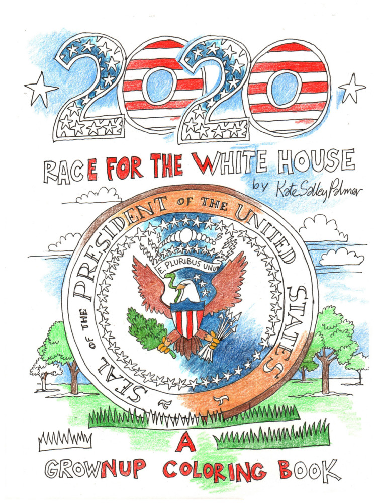 2020 Race For The White House: A Grownup Coloring Book